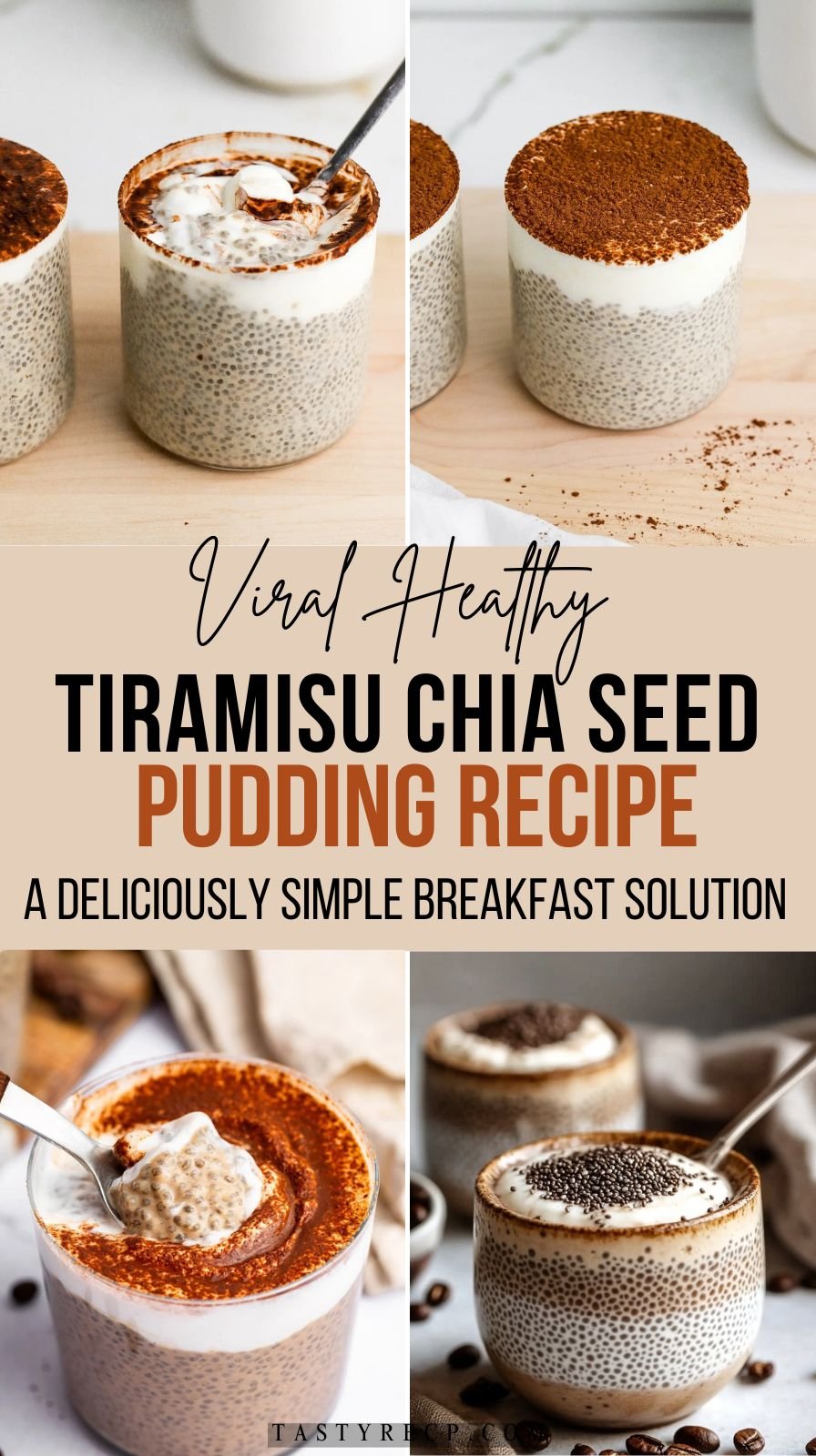 Tiramisu Chia Seed Pudding