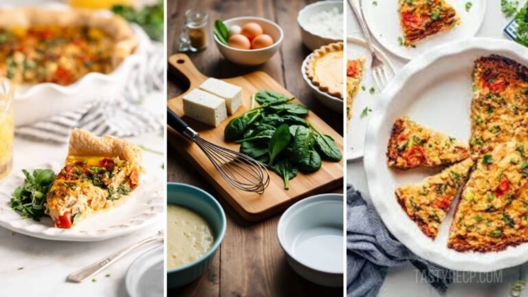 Tofu Quiche With Spinach