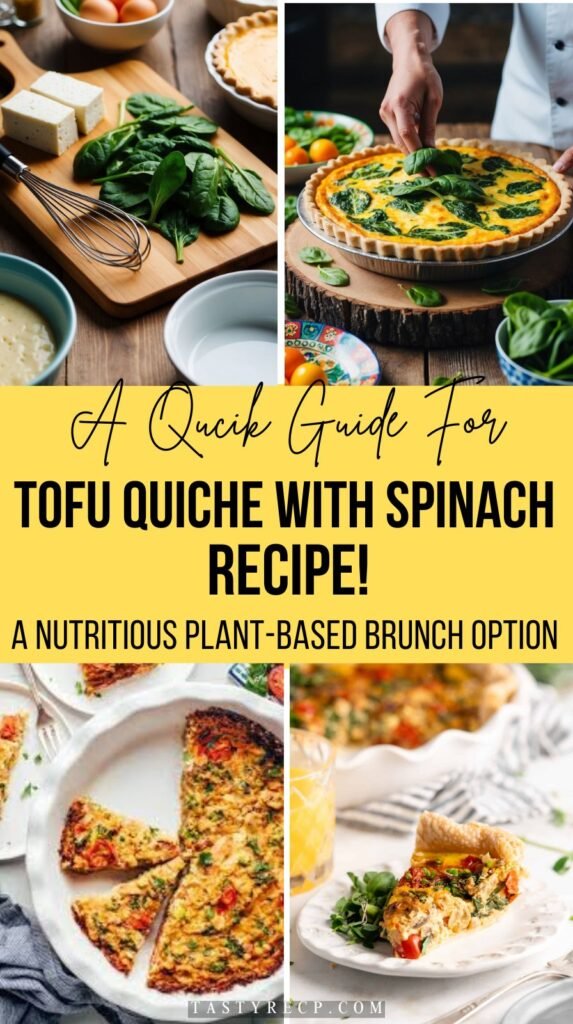 Tofu Quiche With Spinach